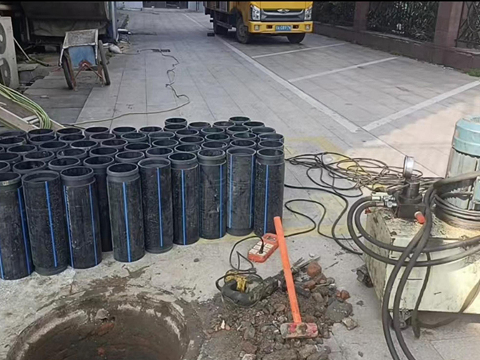 文教镇PE置换管厂家 DN315置换管 非开挖管短管置换